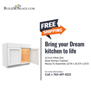 Order Your Discounted 42 inch Base Cabinet With Free Interior Design
